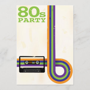 Invitación Fondo retro del fiesta
