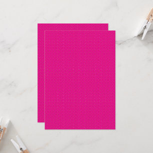 Invitación fondo rosa con puntos de polka blanco
