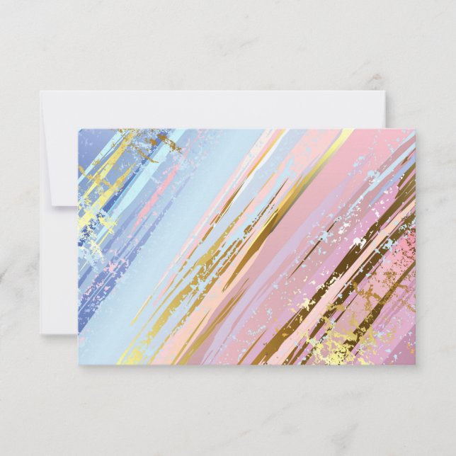 Invitación Fondo rosa texturizado (Anverso)