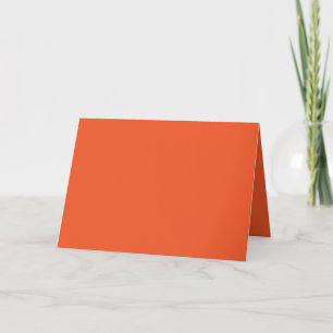 Invitación Fondo sólido Minimalista Naranja brillante