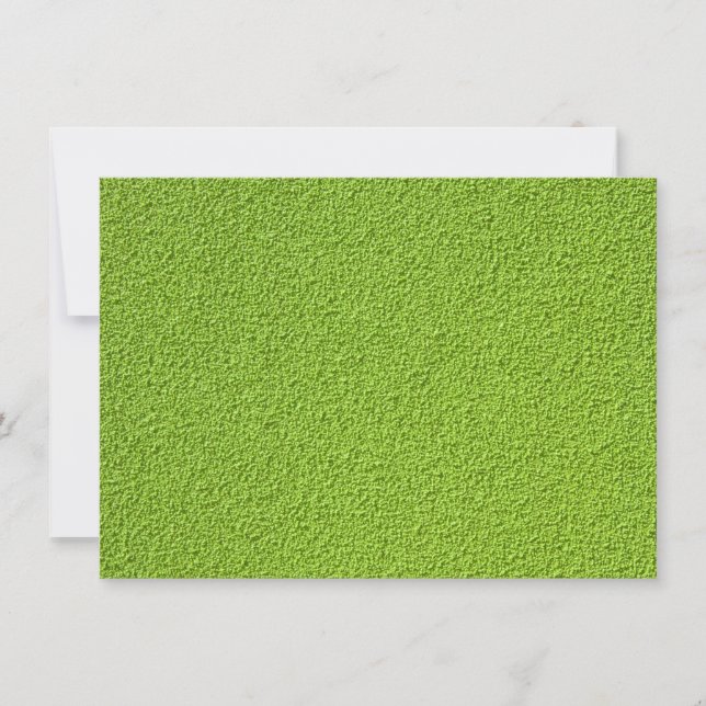 Invitación Fondo Verde De La Pared De Stucco (Anverso)