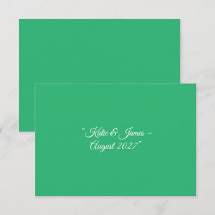 Invitación Fondo verde plano de la Fábrica de la Moneda - Dis