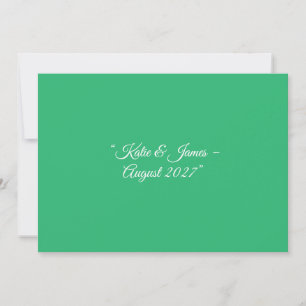 Invitación Fondo verde plano de la Fábrica de la Moneda - Dis