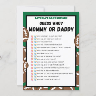 Invitación Football Baby Shower, Soccer - Nombre editable, 5x