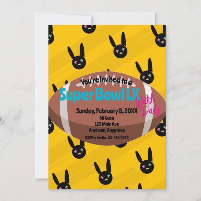 Invitación Football Watch Party (Anverso)