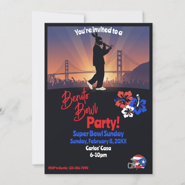 Invitación Football Watch Party Invitation (Anverso)