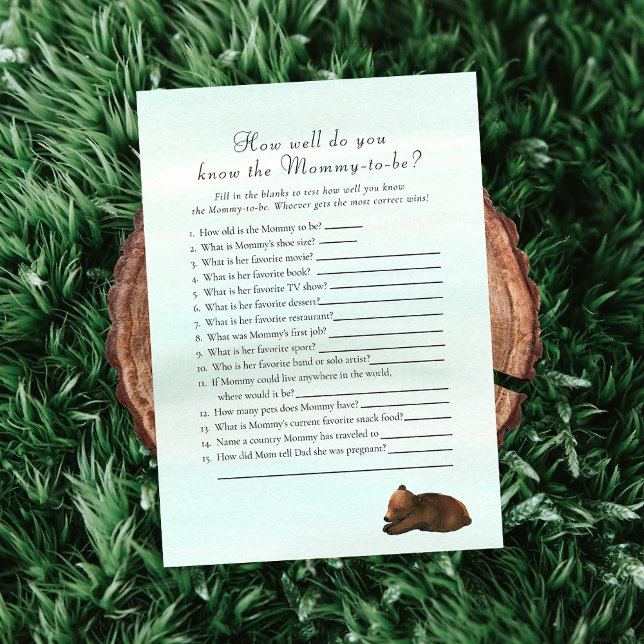 Invitación Forest Adventure que conoce a la mami mejor partid (Subido por el creador)