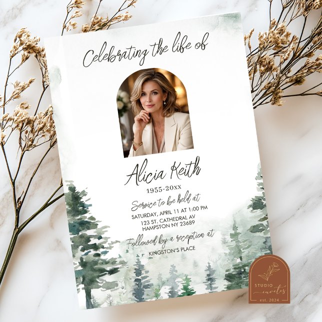 Invitación Forest Funeral Invitation (Subido por el creador)