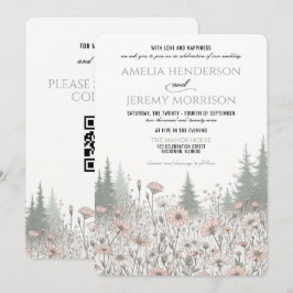 Invitación Forest Meadow Wedding