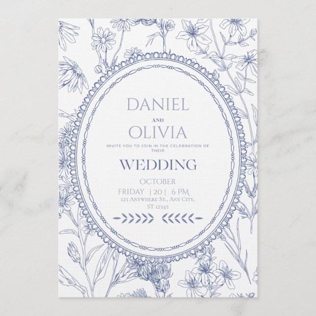 Invitación Forever Begins Today Wedding Invitation  (Anverso)