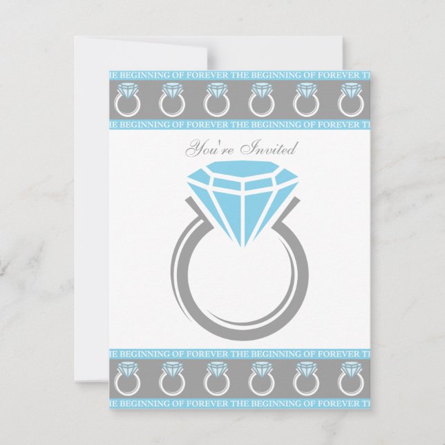 Invitación Forever Ring Bridal Shower (Anverso)