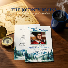 Invitación Forge Your Own Path Adventure Grad Party