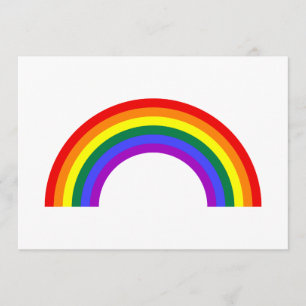 Invitación Forma de arco iris