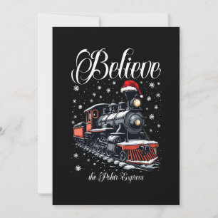 Invitación Formación de Navidades de Vintage Believe