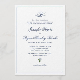 Invitación formal a bodas Hydrangea