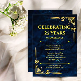 invitación formal a eventos corporativos Navy Blue
