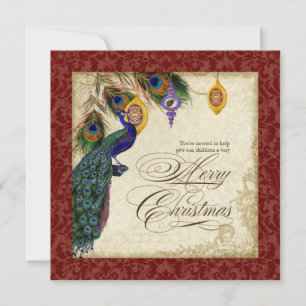 Invitación Formal a la Fiesta de Navidad con Pavo 