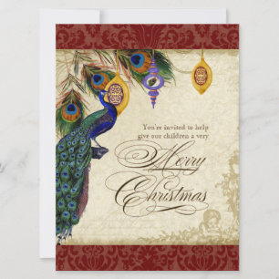 Invitación Formal a la Fiesta de Navidad con Pavo 