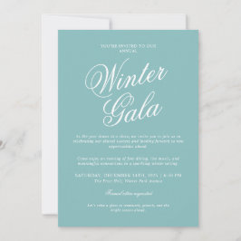 Invitación Formal a la Gala de Invierno Elegante