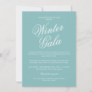 Invitación Formal a la Gala de Invierno Elegante