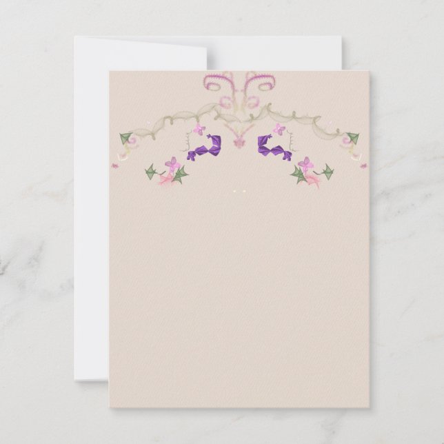 Invitación formal a la huerta floral (Anverso)