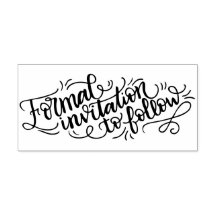 Invitación formal a seguir - Sello de boda