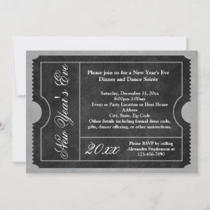 Invitación formal al Fiesta de Nochevieja