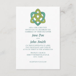 Invitación formal céltica de la boda