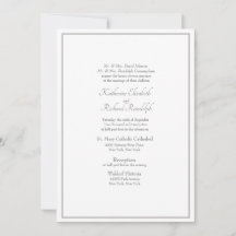 Invitación Formal de Boda con Ambos Padres Listado