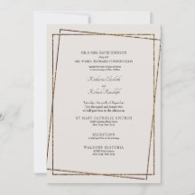 Invitación Formal de Boda Neutral de Ambos Padres