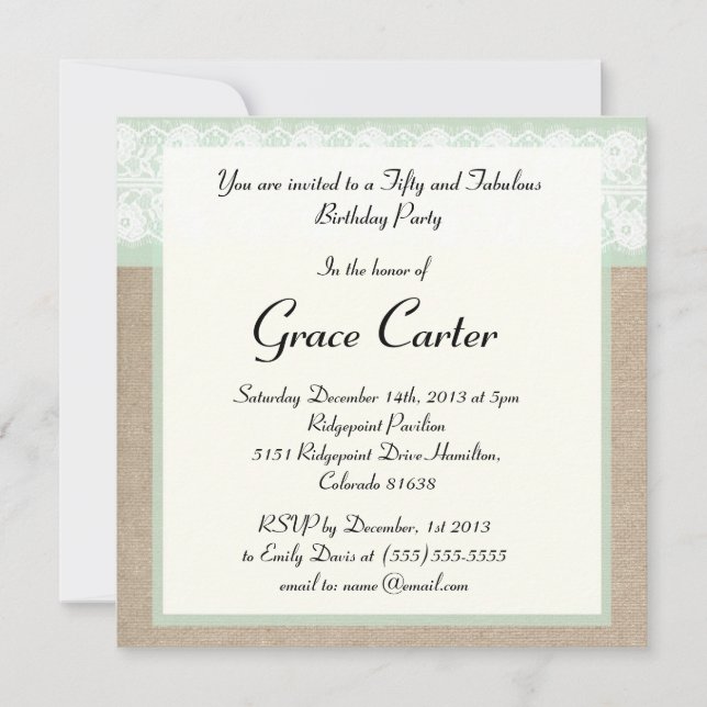 Invitación formal de cumpleaños a la Casa de la Mo (Anverso)