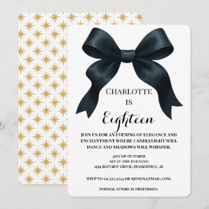 Invitación formal de cumpleaños de la cinta de opc