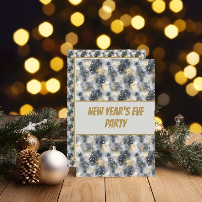 Invitación formal de fiesta en Nochevieja (Subido por el creador)