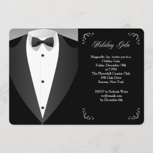 Invitación formal de gala de vacaciones