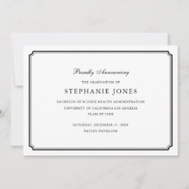 Invitación formal de graduación