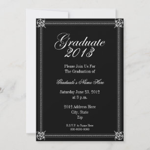 Invitación formal de graduación de fotografía