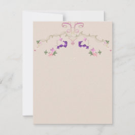 Invitación formal de guirnalda floral