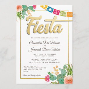 Invitación formal de la boda de la fiesta