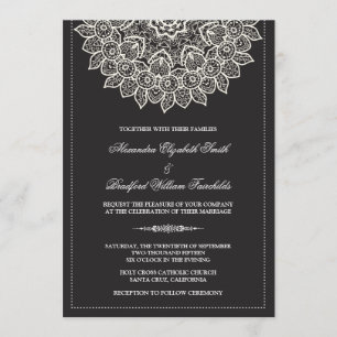 Invitación formal de la boda del tapetito del