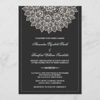 Invitación formal de la boda del tapetito del