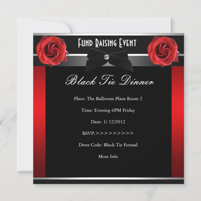 Invitación formal de la Corporación de Tiaje Negro (Anverso)