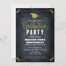 Invitación formal de la fiesta de graduación de ne