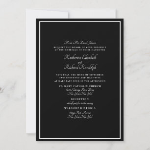 Invitación Formal de los Padres de la Novia para B