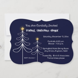 Invitación Formal de Navidad para Fiesta Corporati