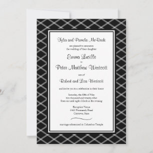 Invitación Formal de Recepción Únicamente con Arte