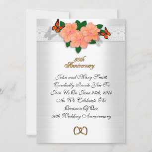Invitación formal del 50º Aniversario Hibiscus