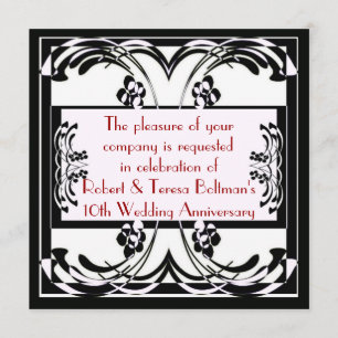 Invitación formal del art déco