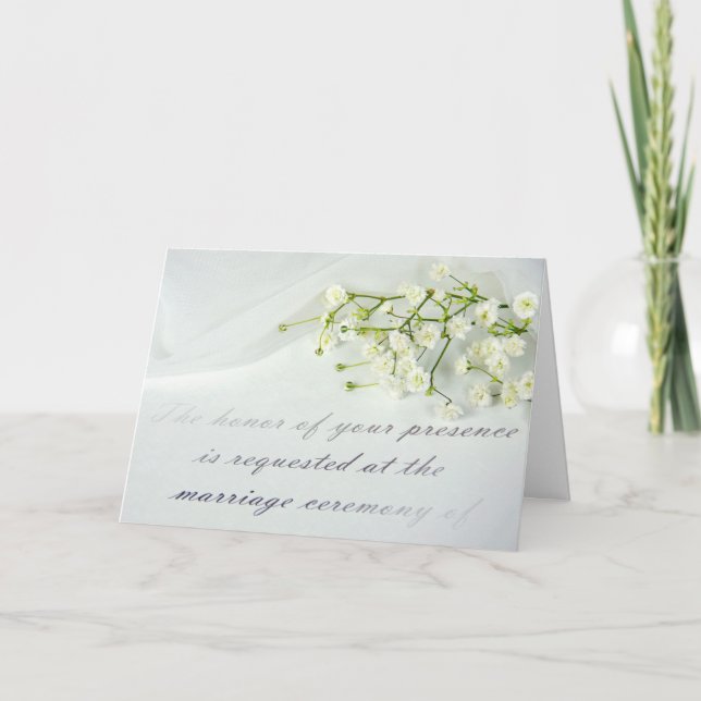 invitación formal del boda con la respiración del (Anverso)