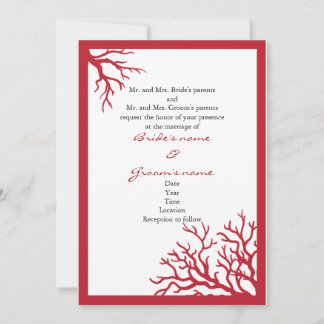 Invitación formal del Coral Rojo
