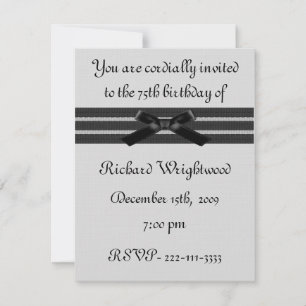 Invitación formal del cumpleaños